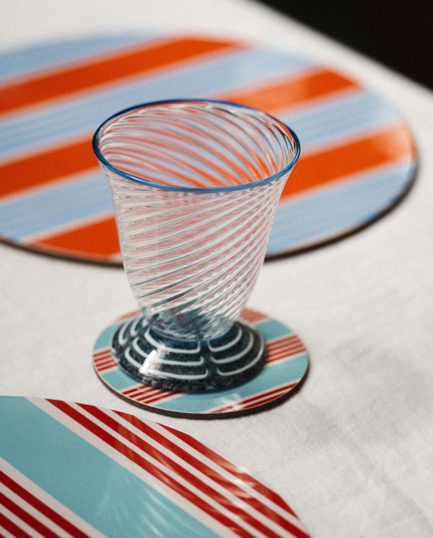 Amalfi Stripes Set of 6 Coasters