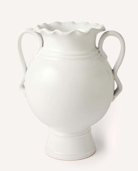 Soft White Ianthe Vase